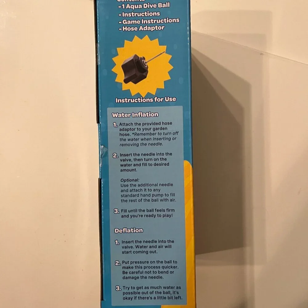 Soccer Ball for Underwater ‎ Pool Games – Ages 8+ (new) (k/x)